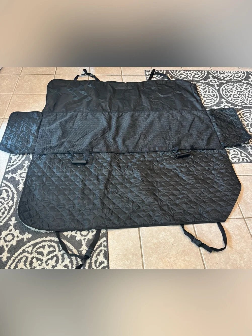 Active Pets Black Dog Car Hammock Backseat Cover - 53x56, Excellent Condition